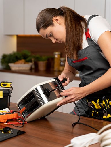 Home appliances complaint support illustration