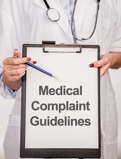 Medical complaint support illustration